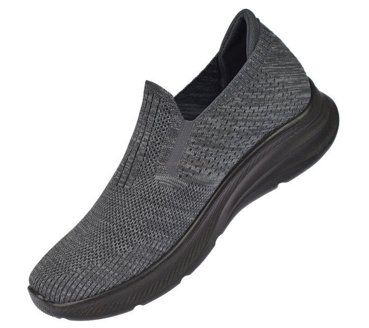 lekkie buty sportowe męskie grey slip on