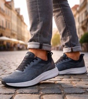 buty sportowe męskie szaro niebieskie DK Genesis