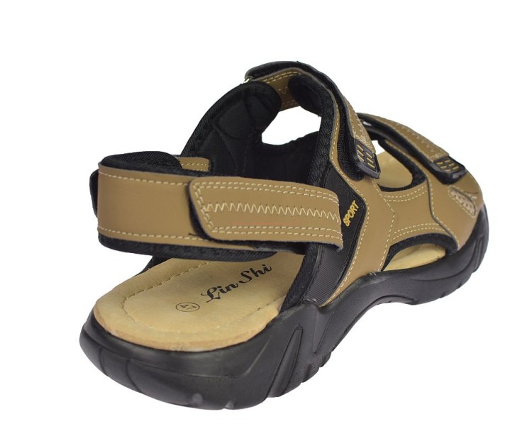 sandały męskie lekkie elastyczna podeszwa beżowe