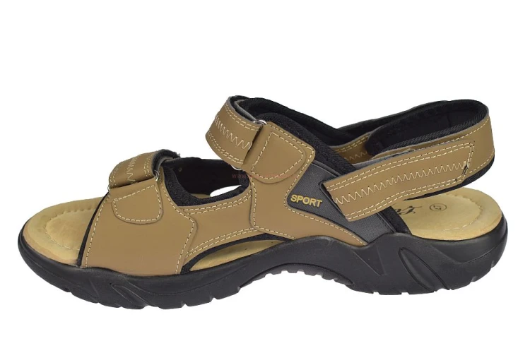 sandały męskie szeroka stopa regulowane rzepy