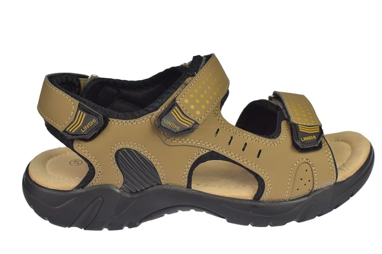 sandały męskie komfortowe lekkie beżowe