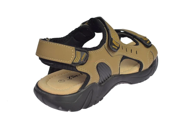 duży rozmiar sandały męskie na rzepy 50