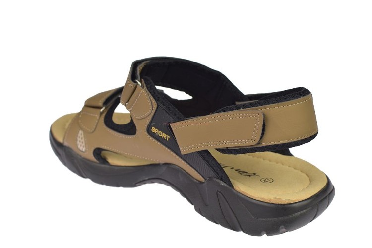 sandały męskie codzienne casual beżowe