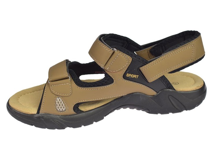 sandały męskie profilowana wkładka skóra