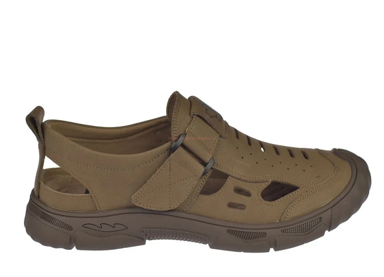 sandały męskie z wyjmowaną wkładką skórzane