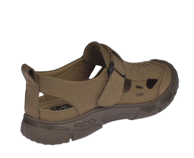 sandały męskie skórzane z rzepem dopasowanie do stopy