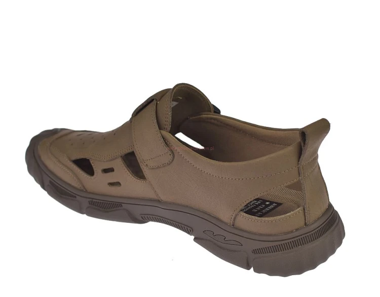 sandały męskie letnie skórzane wnętrze miękkie wyściółka