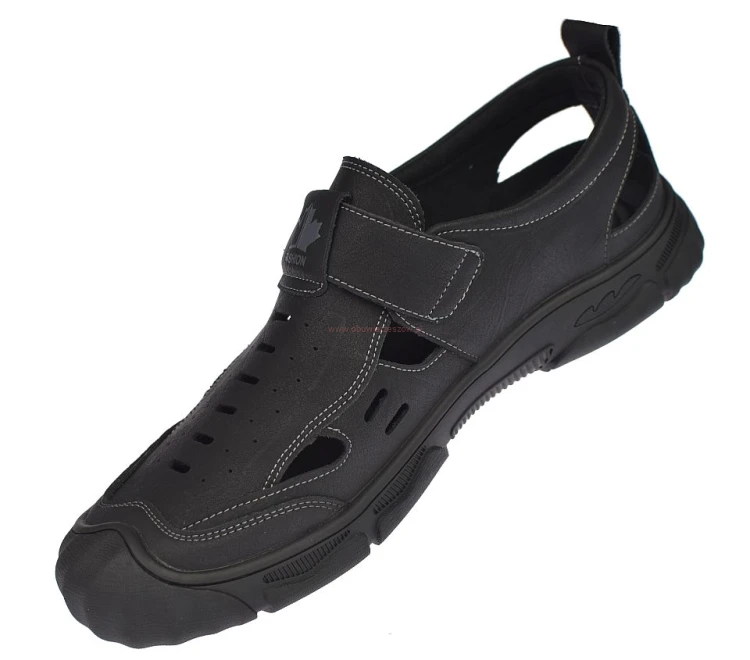 sandały męskie czarne na rzep łatwe dopasowanie i komfort chodzenia
