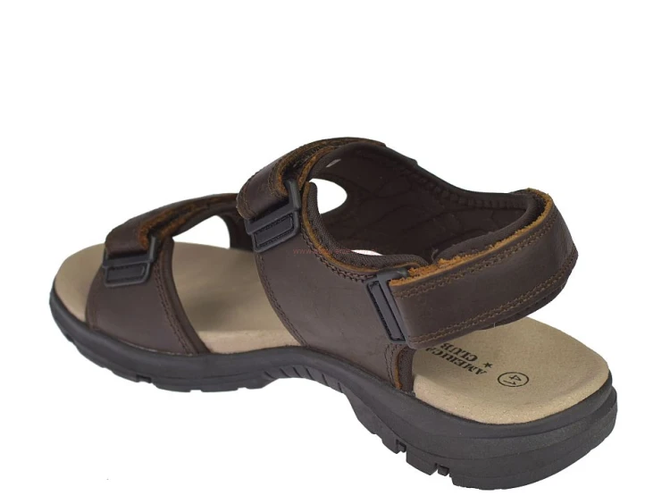 sandały męskie skórzane RL 185 miękka wkładka komfort