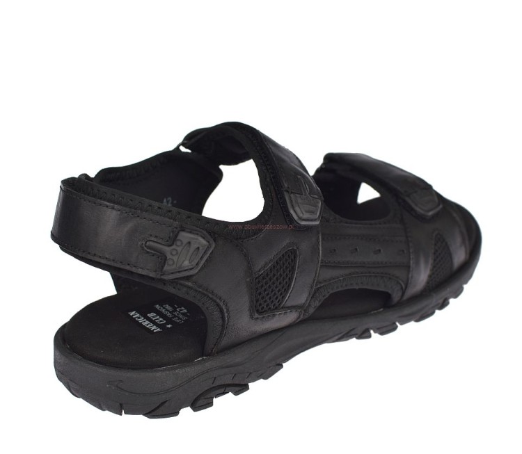 sandały męskie sportowe czarne CY145 profilowana wkładka