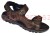 sandały męskie skórzane brązowe American CY145