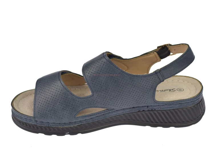 sandały damskie codzienne navy wygodne styl casual