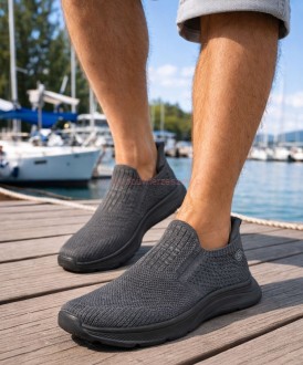 Wsuwane buty sportowe męskie sneakersy slip on rozciągliwe