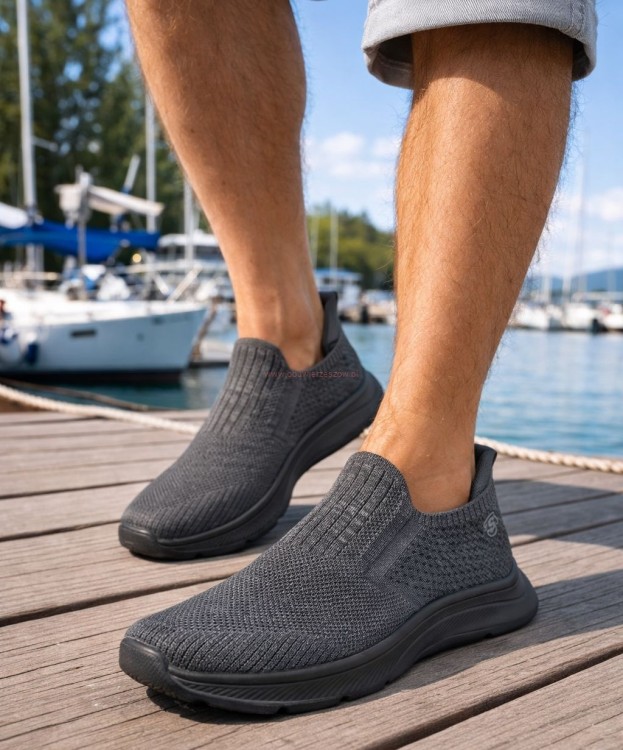 Wsuwane buty sportowe męskie sneakersy slip on rozciągliwe