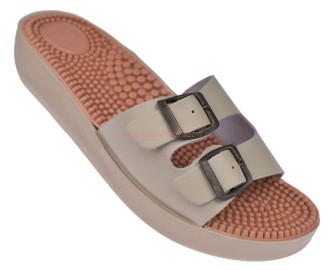 profilowane klapki damskie zdrowotne z kolcami masującymi