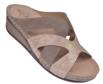 wygodne klapki damskie na lato z krzyżującymi paskami