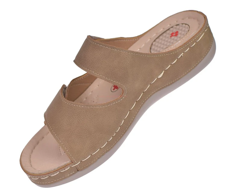 klapki damskie Skotnicki rzepy profilowane komfortowe