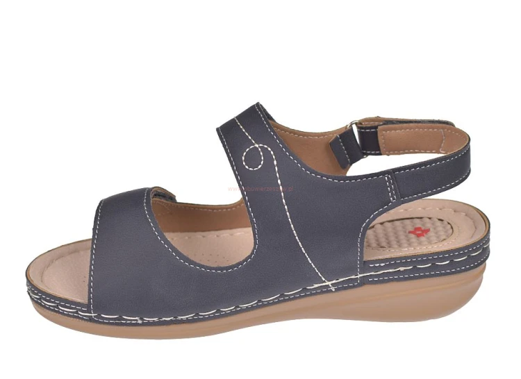 sandały zdrowotne damskie z amortyzacją pięty