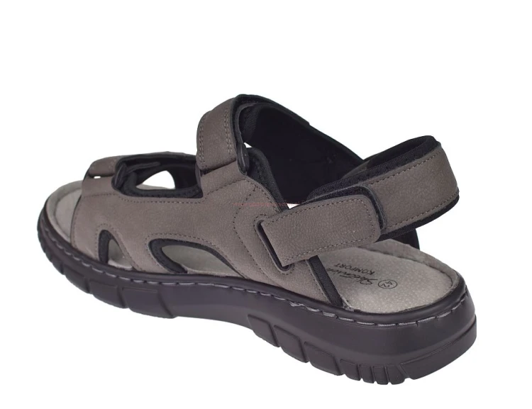 sandały męskie wygodne na lato widok z tyłu