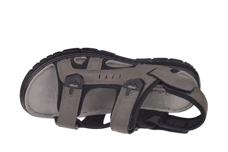 sandały męskie regulowane rzepy profil wkładki