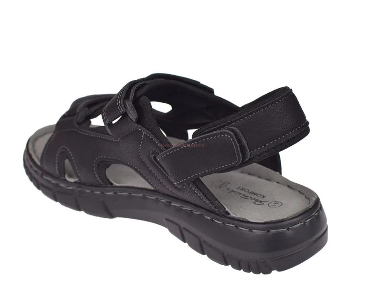 Skotnicki sandały męskie czarne komfortowe lato