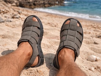 Skotnicki S-4-1295 sandały męskie szare wygodne  na codzień