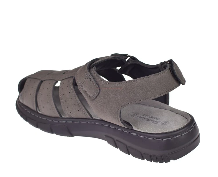 sandały męskie szare na lato przewiewne Skotnicki