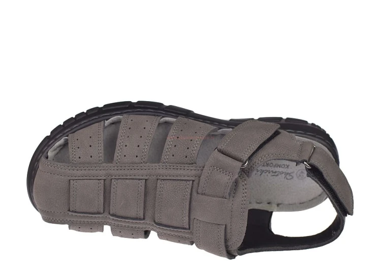 sandały męskie szare Skotnicki widok z góry