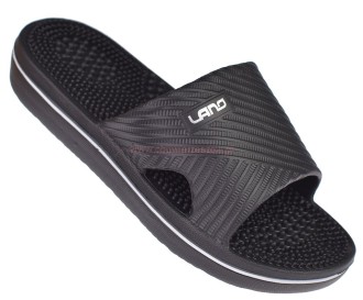 Czarne klapki fakirki Lano z kolcami masującymi wkładka profilowana