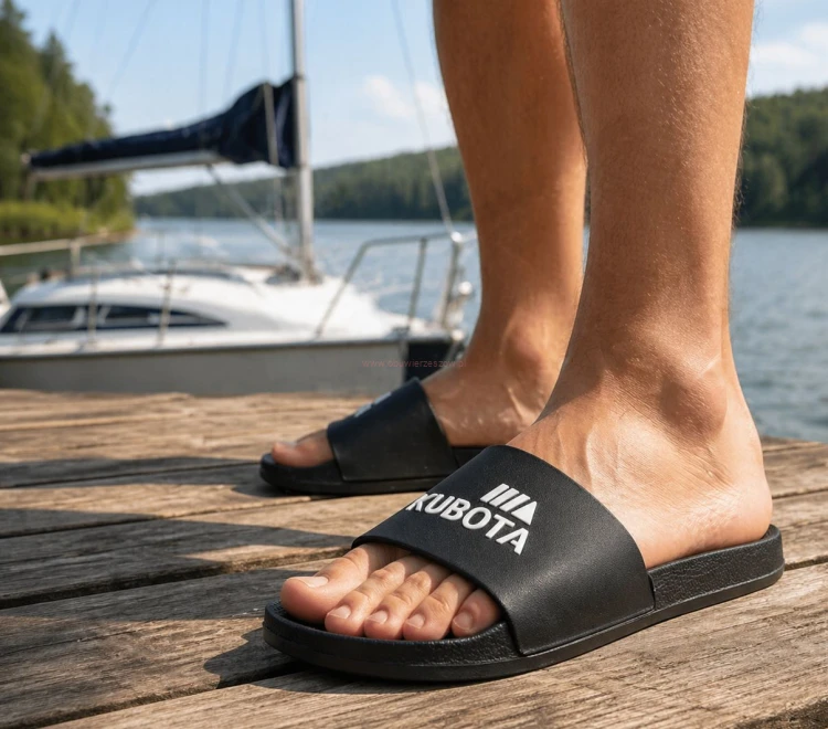 Czarny model klapek męskich Kubota Basic KKBB01