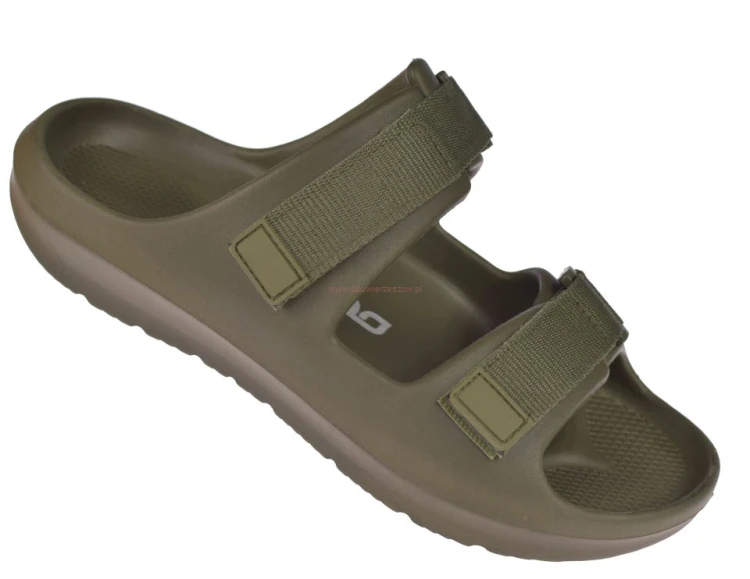 Klapki pod prysznic szybkoschnące Lano khaki