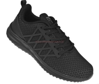 Buty sportowe damskie American Club HA74/24 czarne z siatki mesh
