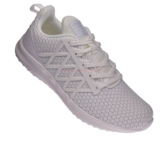 Białe sneakersy damskie American Club z wkładką Memory Foam