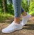 Buty sportowe damskie American Club HA74/24 białe z siatki mesh