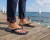 Klapki męskie japonki lekkie na plażę basenowe na nogach