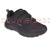 Buty outdoor męskie na rzepy czarne widok z góry