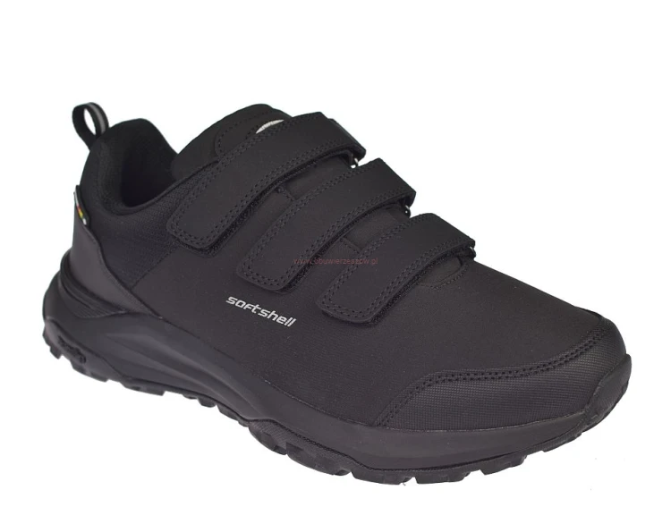 Buty męskie na rzepy sportowe trekkingi z membraną