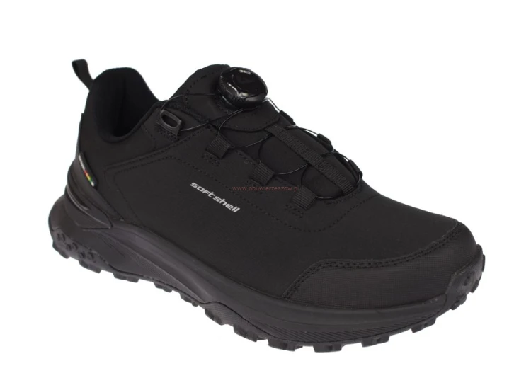 Duże buty trekkingowe męskie bez sznurowania BOA softshell