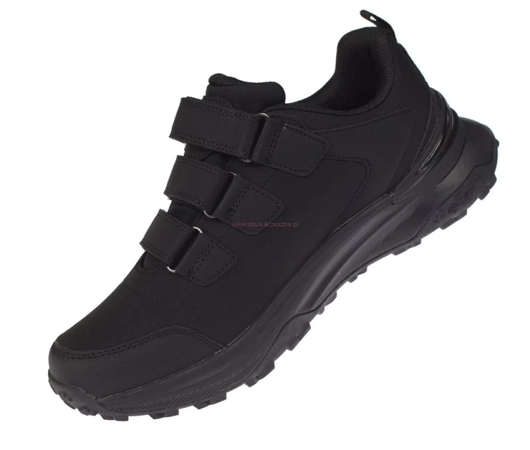 Czarne buty sportowe męskie American Club HL227 z membraną Softshell