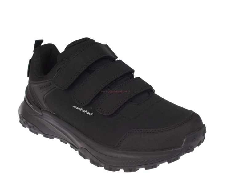 Buty trekkingowe męskie na rzepy American Club HL227 czarne