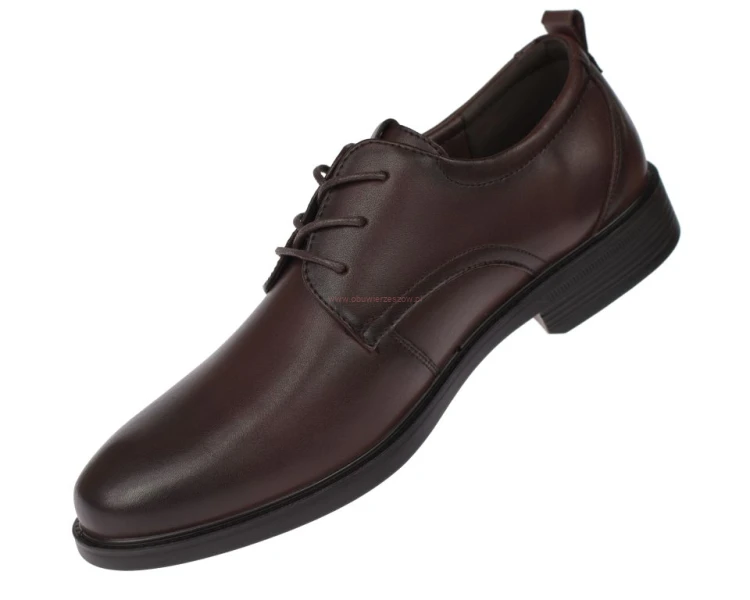 Brązowe buty męskie do garnituru Skotnicki P-4-7048