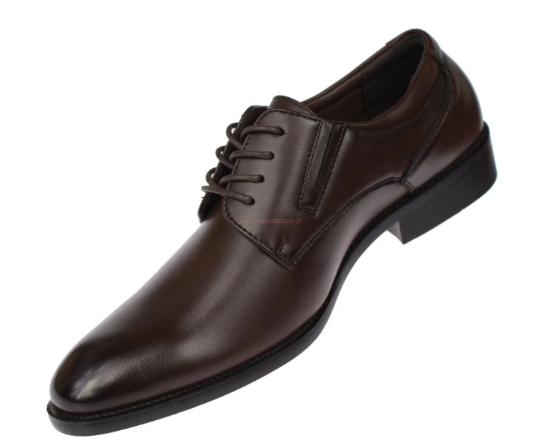 Eleganckie brązowe półbuty męskie Skotnicki P-4-0746