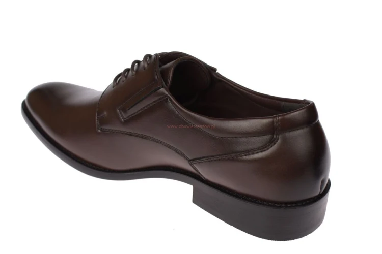 Skotnicki P-4-0746 brązowe buty męskie widok z tyłu