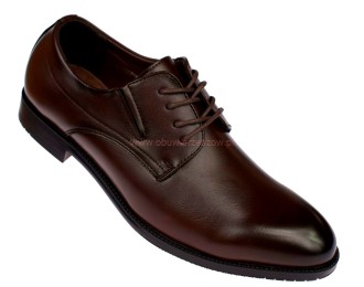 Brązowe półbuty męskie Skotnicki P-4-0747 eleganckie