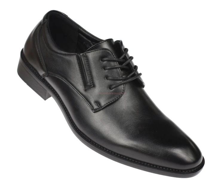 Czarne półbuty męskie Skotnicki P-4-0746 eleganckie