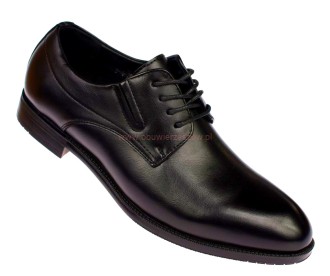 Czarne półbuty męskie Skotnicki P-4-0747 eleganckie