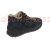 Granatowe trzewiki damskie ze skóry naturalnej z bocznym zamkiem