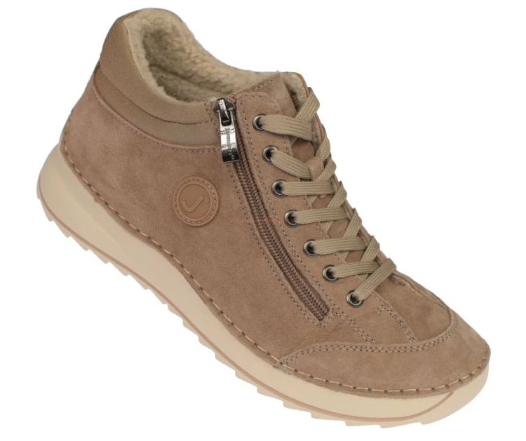 Damskie buty barefoot JK/B-3-901 beżowe ze skóry naturalnej