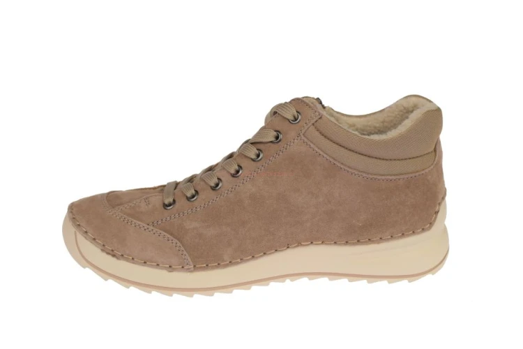Damskie skórzane buty barefoot JK/B-3-901 beżowe na chłodne dni