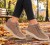 Botki damskie skórzane buty sportowe barefoot na suwak